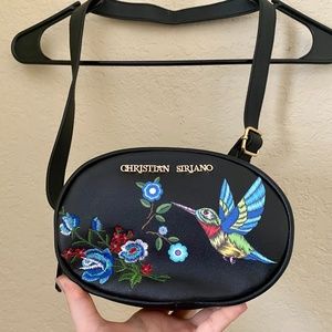 Christian Siriano NWOT Black Leather Belt Bag